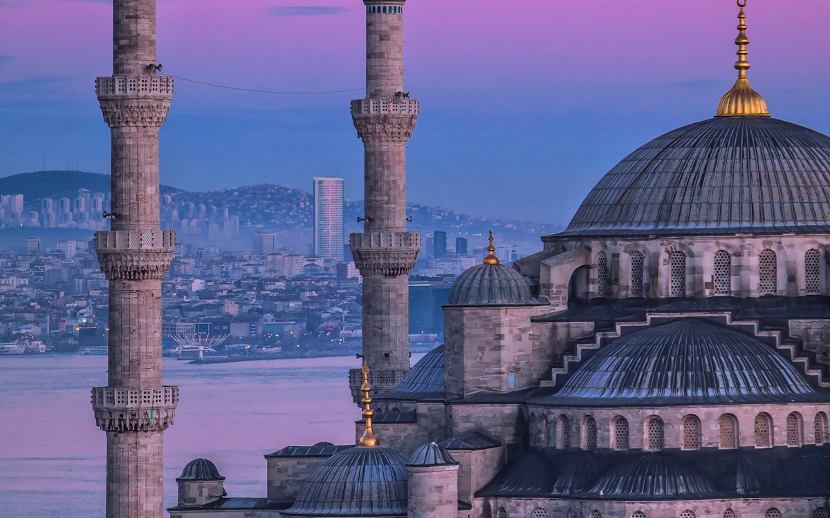 Bosphorus bridge at night