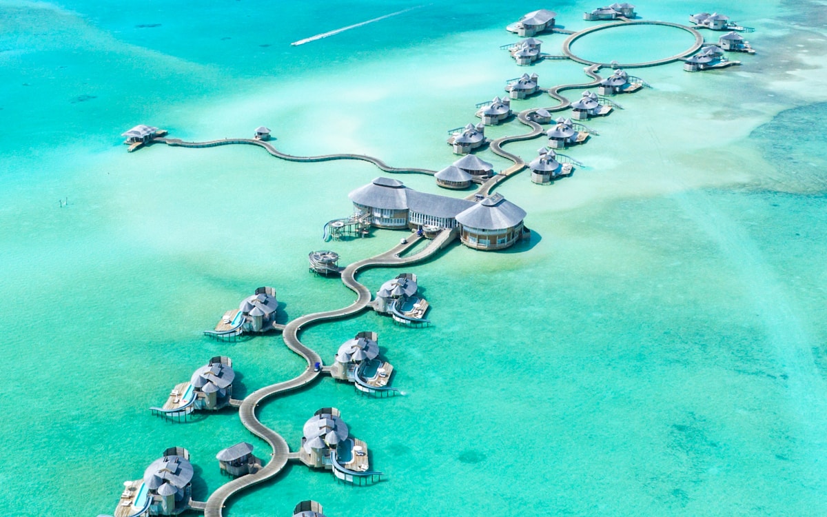Crystal clear Maldives lagoon